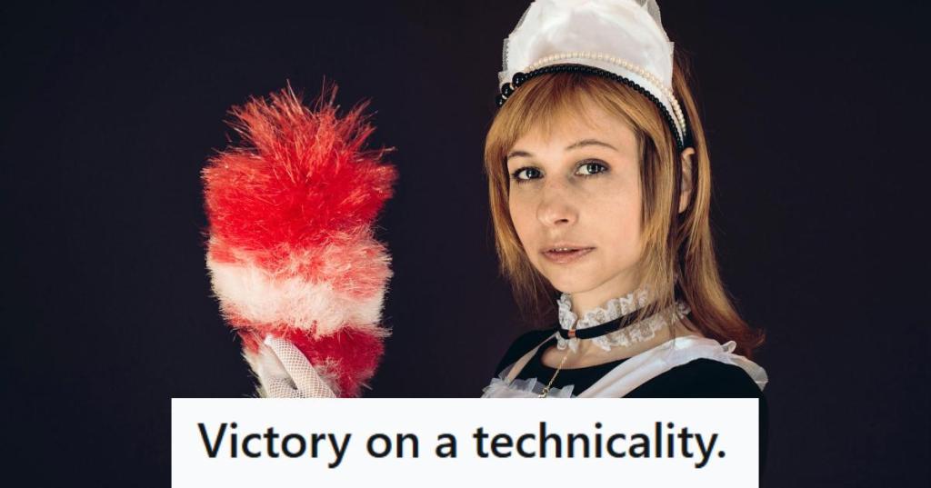 Cleaning Lady feeling proud about sticking it to her boss