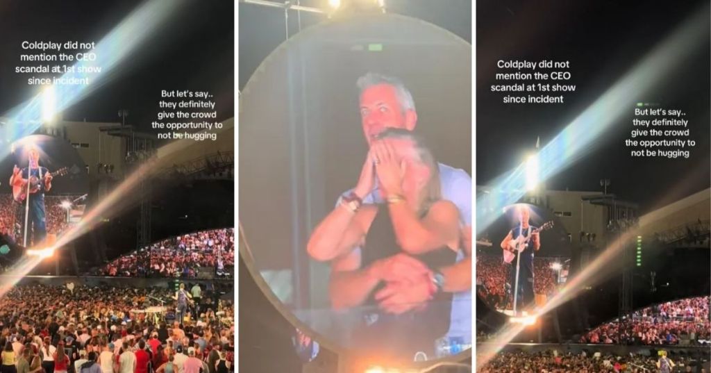 CEO having an affair at Coldplay concert