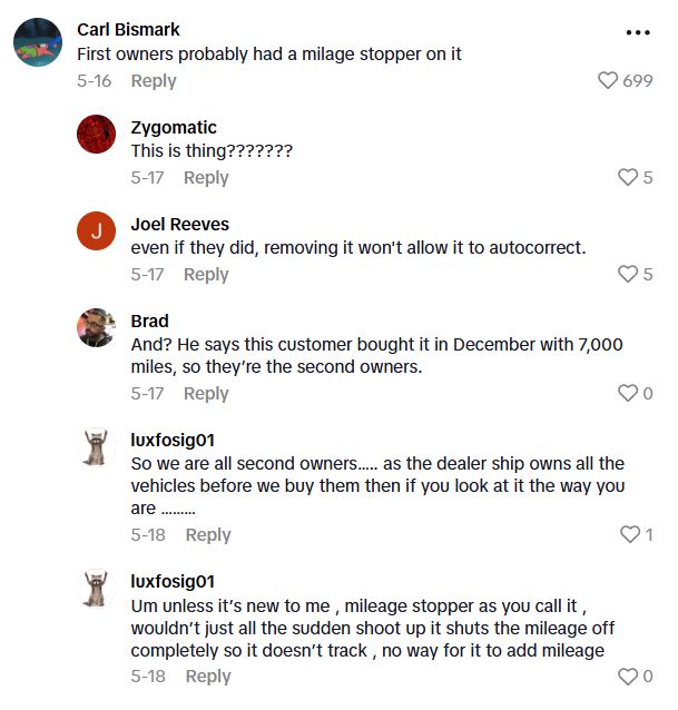 Comment 1 1 Mechanic Cant Figure Out Why This Mercedes Is Showing Too Many Miles On It, So He Turned To TikTok For Help