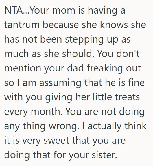 Comment 1 66 Couple Decided To Give Their Disabled Sister A Financial Gift To Help Her Out, But When Mom Found Out About It She Went Ballistic