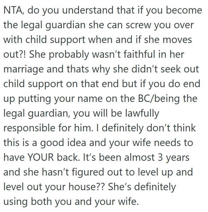Comment 3 102 He Helped Raise His Nephew For Several Years, But When His Sister In Law Asked Him To Become His Nephews Legal Guardian, He Said No