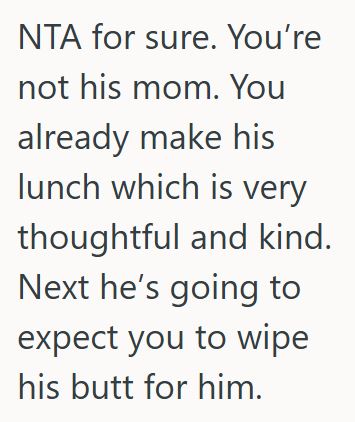 Comment 3 71 She Puts Dinner Leftovers Away In The Refrigerator, And Her Boyfriend Thinks They Should Go Into His Lunch Bag For The Next Day