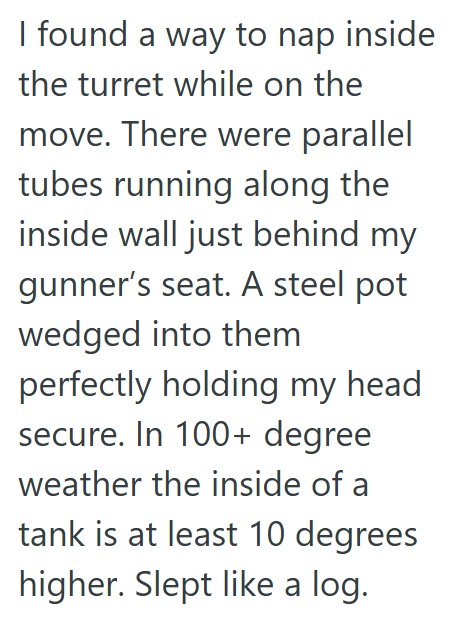 Comment 4 107 Tank Driver Refused To Help A Soldier With Maintenance, So He Returned The Favor And It Resulted In The Driver Missing A Day Of Leave