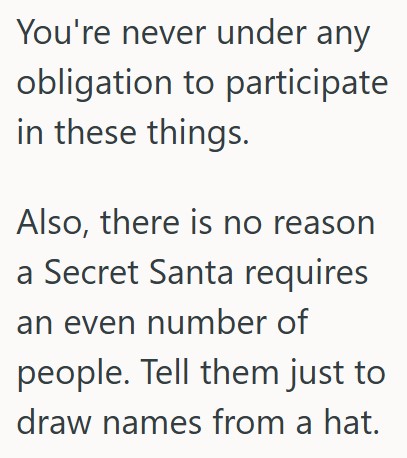 Comment 4 51 Waitress Is Annoyed By Her Coworker Because Shes Lazy And Doesnt Do Her Job, So When A Secret Santa Type Event Came Up, She Refused To Participate