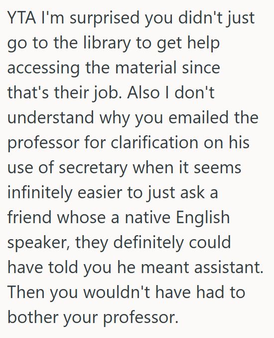 Comment 5 34 Student Asked Her Professor For Help In Getting A Copy Of His Book, But When She Had A Follow Up Question, He Got Snarky