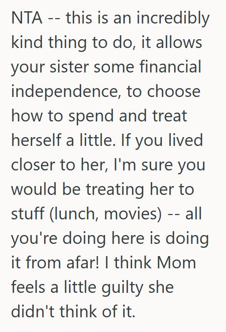 Comment 5 59 Couple Decided To Give Their Disabled Sister A Financial Gift To Help Her Out, But When Mom Found Out About It She Went Ballistic