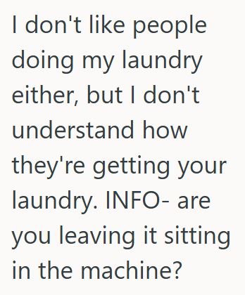 Comment 5 66 Daughter Wants To Do Her Own Laundry To Make Sure It Is Done Right, But When She Asked Her Family Members To Stop Including Her Clothes, They Got Upset