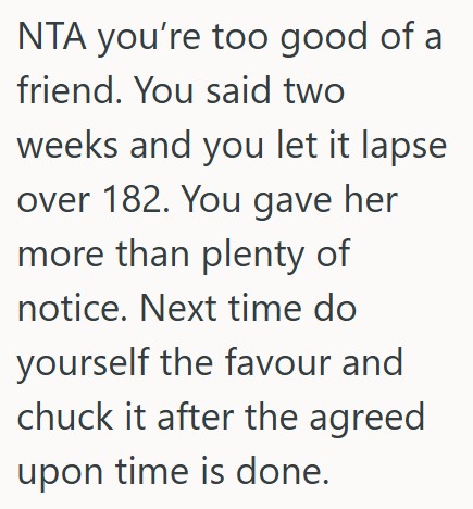 Comment 5 71 He Let His Friend Store Her Couch In His Garage For A Maximum Of Two Weeks, But 3+ Years Later It Was Still There