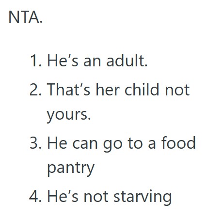 Comment 5 97 Her Older Brother Accidently Took Her Leftover Food And Refused To Pay For It Or Even Apologize, So When He Was Short On Money, She Refused To Buy Him Food