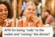 Waiter Kept Flirting With Their Table During Dinner, But When She Shut It Down With One Laugh, Her Friends Said She Ruined The Night