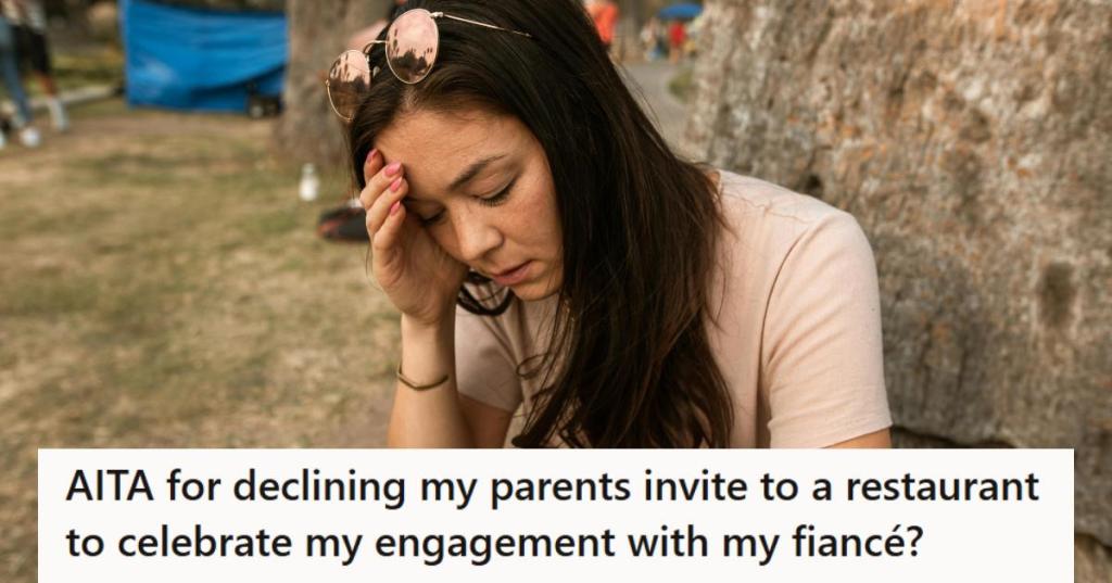 Woman upset and confused by a disagreement with her parents