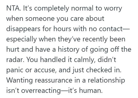 Disappeared 4 Her Partner Disappeared For Three Hours Without Contact, And When She Finally Found Him, He Accused Her Of Overreacting