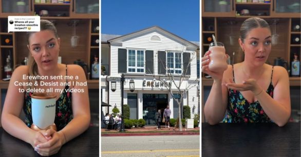 TikToker talking about Erewhon