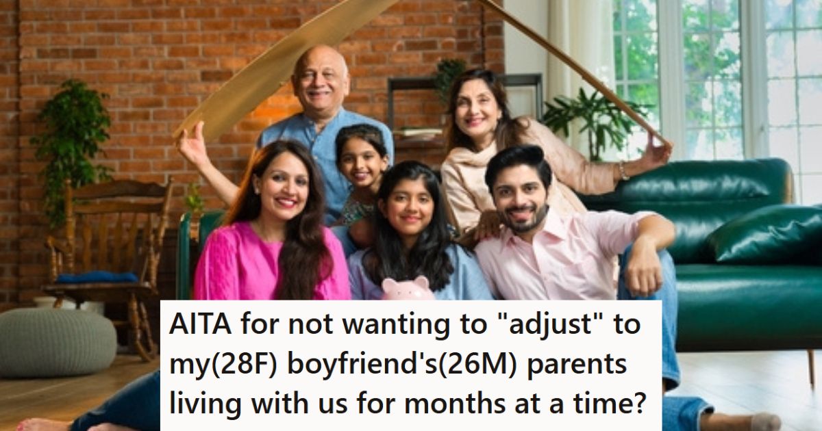 Her Boyfriend Is Having His Parents Stay With Them For Two Months, But The Way They Treat Her Is Causing A Lot Of Drama Family Photo
