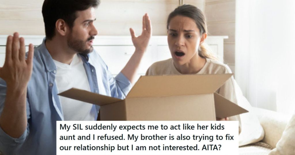 Husband and wife with box