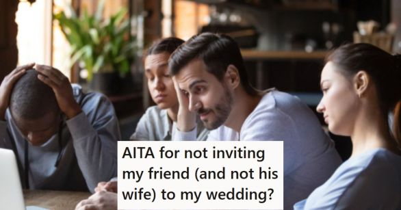 Group of friends upset