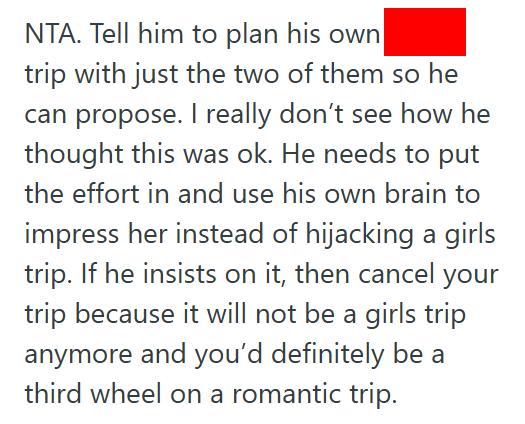 Girls Trip She Planned A Girls’ Trip With Her Best Friend To Reconnect, But Now Her Friends Boyfriend Wants To Crash It With A Surprise Proposal