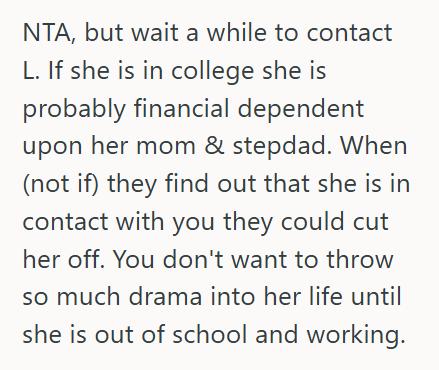 Godchild 2 She Was Cut Off From Her Godchild Years Ago, But Now That The Girl Is Grown, Shes Wondering If She Should Reach Out