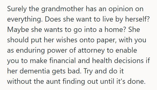 Grandma 2 Couple Moved In To Care For Grandmother After Hospital Stay, But Now That Shes Regained Her Independence, They Want To Move Back Home