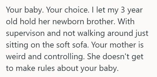 Hold The Baby 2 He Let His Little Sister Hold His Newborn Baby Against Their Mother’s Wishes, And Now She’s Accusing Him Of Being Irresponsible And Disrespectful