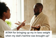 His Wife Asked Him About His Genetic Baldness, So He Countered Her Question With One About Her Weight