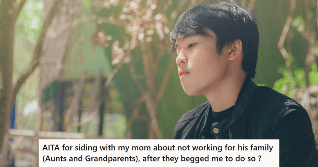 Man in black shirt sitting alone