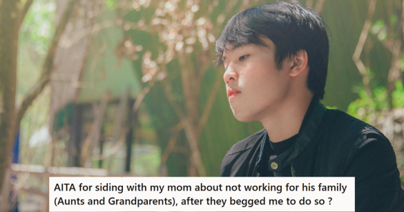 Man in black shirt sitting alone