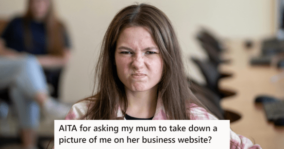 Girl with brown hair looking annoyed