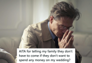 His Family Refused To Travel To His City For His Wedding Unless He Paid For It, So He Told Them To Not Come At All