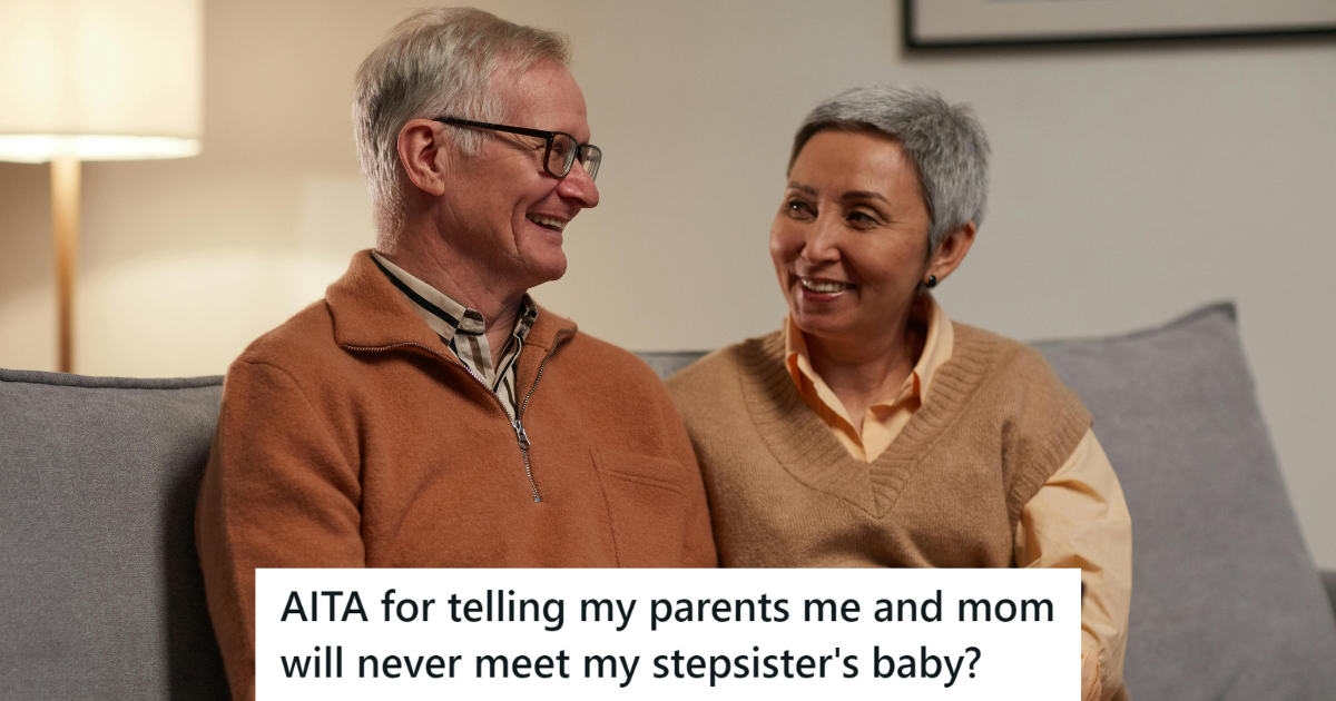 Old Couple Sitting on a sofa