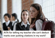 Her Teacher Gave Her A Lower Score For Adding Citations To An Assignment, So She’s Unsure What To Do About It