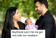 Her Boyfriend Refused To Help Her With Their Newborn Baby, So She Ended Up Yelling At Him