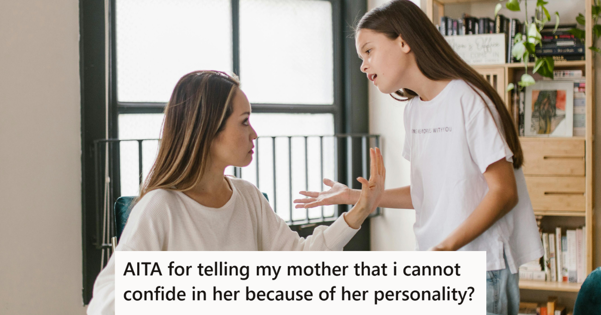 Mom and daughter arguing