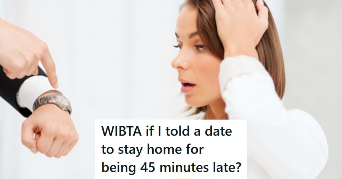 Woman shocked at being late