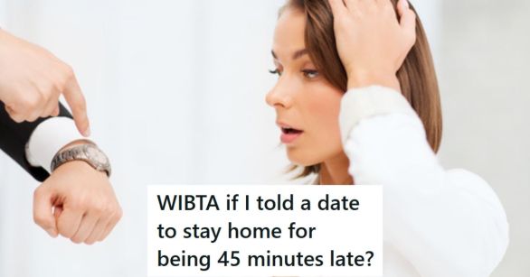 Woman shocked at being late