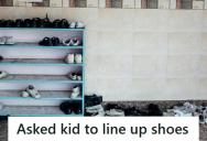 Mom Asked Her Son To Line Up The Shoes By The Door, But His Literal Interpretation Created A Hilarious New Obstacle Course