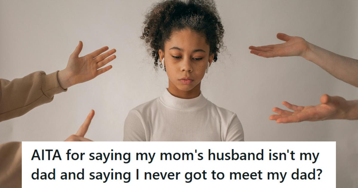 Teenage girl getting reprimanded by her mom and stepdad