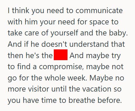 Newborn 2 Her Boyfriends Family Expects Her To Bring Their Newborn On A Week Long Family Trip, But She Feels Guilty About Saying No
