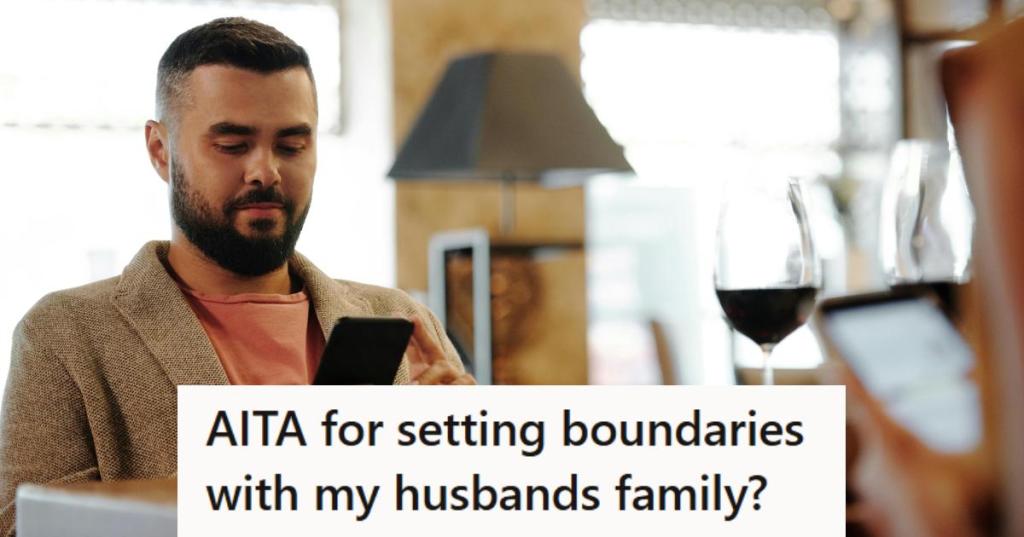 Man texting someone to set a boundary over money
