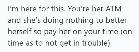 Payments 2 His Ex Kept Spamming Him With Payment Requests, So He Paid Her Weekly Just To Make Her Go To The Bank Four Times More Often