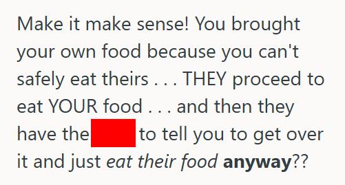 Picky 1 Her In Laws Ate The Only Food She Could Have At The BBQ, So She Ordered Takeout And Got Called A Spoiled Princess