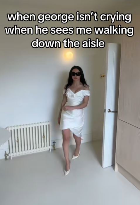 Charli XCX in her wedding dress