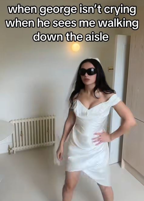 Charli XCX in her wedding dress