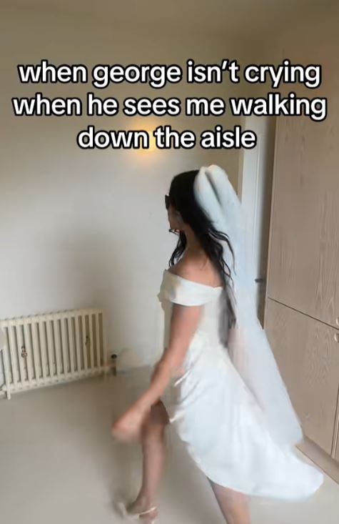 Charli XCX in her wedding dress