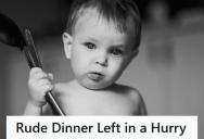 Rude Customer Berated The Waitstaff All Night, So This Parent Had Their Baby Bang A Spoon Until He Left In A Huff