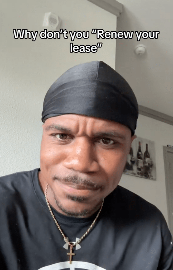 man talking to tiktok viewers