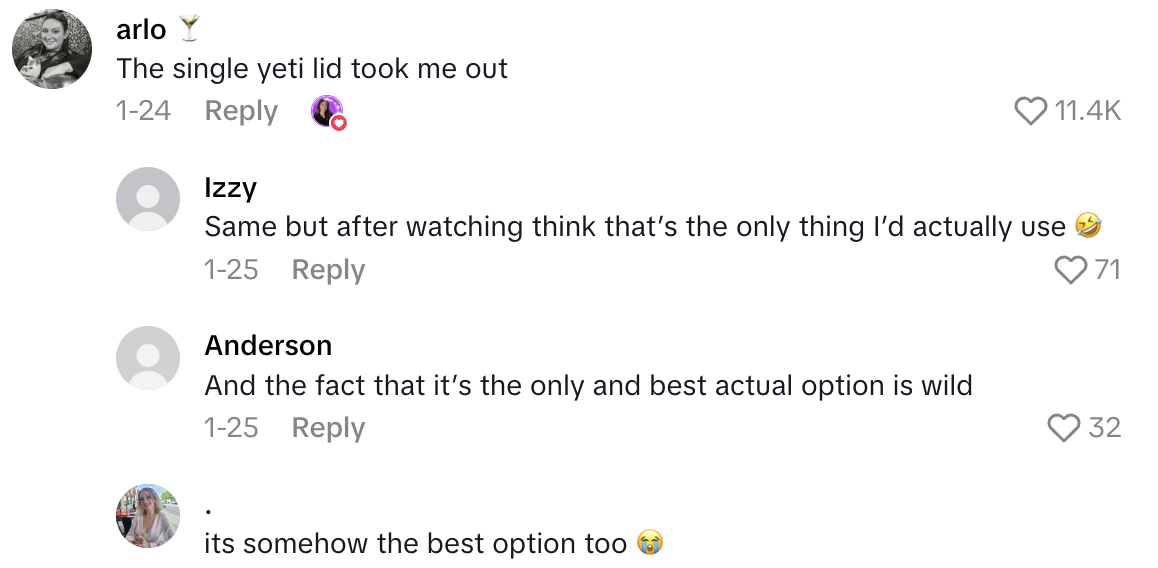 Screenshot 2025 07 02 at 11.01.25 AM A Teacher Wasnt Impressed With The Hilariously Bad Gift Options She Was Offered On Her 10 Year Work Anniversary.   You could get one one lid for your YETI.