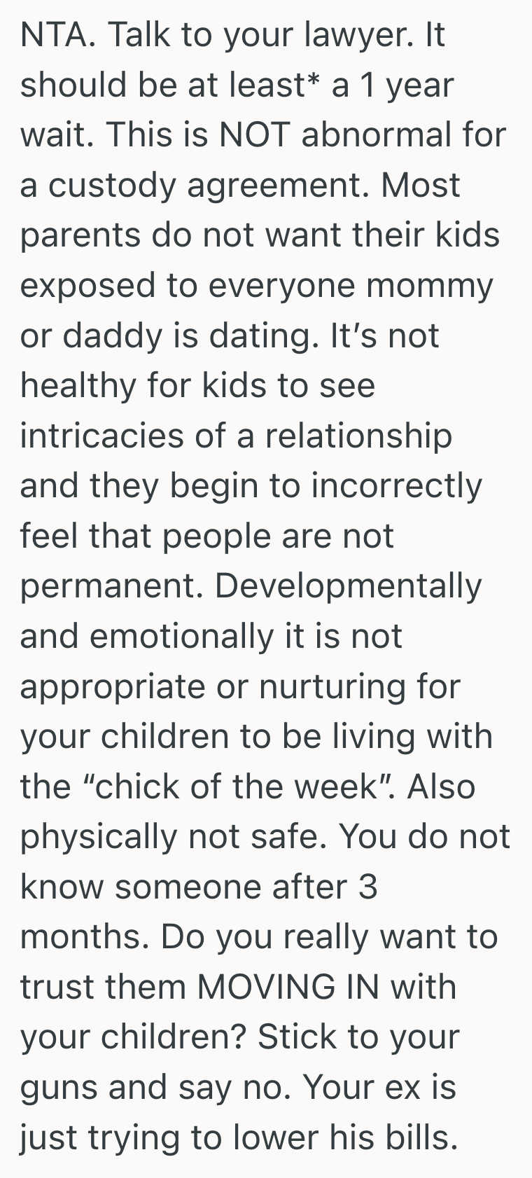 Screenshot 2025 07 03 at 3.32.16 PM Her Ex Was Eager To Move In With His New Girlfriend After Their Separation, But She Put Her Foot Down To Prioritize Their Kids Well Being