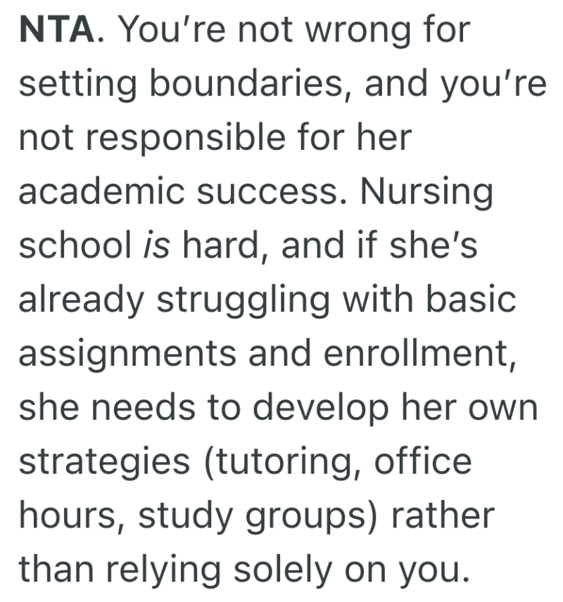 Screenshot 2025 07 03 at 9.18.23 AM e1751548787726 They Started Nursing School Together, But She Won’t Do the Work So Now Her Friend Refuses To Play Teacher