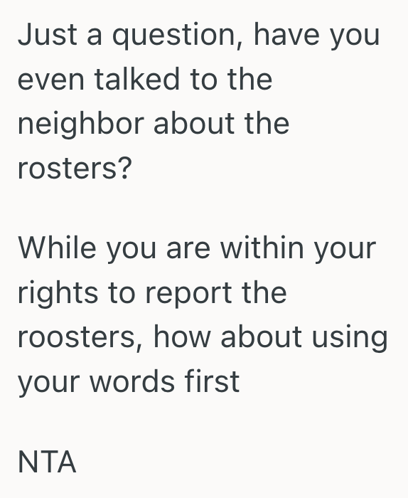 Screenshot 2025 07 04 at 6.22.46 PM Noisy Roosters Jolted Them Awake Every Morning, So One Sleep Deprived Renter Considered Turning Their Neighbors In For Excessive Noise